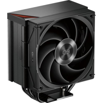 Кулер для процесора PcCooler RZ400 V2, Black, алюміній/мідь, 1x120 мм, для Intel 1700/1200/115x, AMD AM5/AM4, до 230 Вт, висота 155 мм