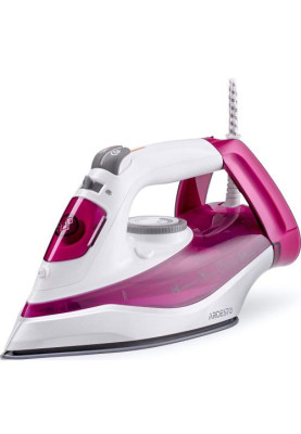 Праска Ardesto IR-C2230-BUR, White/Purple, 2200W, кераміка, паровий удар, резервур 300мл, захист від кальцинації, антикрапля, плавне регулювання потужності пари, автоматичне відключення, мірний стакан для води, горизонтальне відпарювання