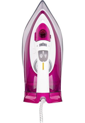 Праска Ardesto IR-C2230-BUR, White/Purple, 2200W, кераміка, паровий удар, резервур 300мл, захист від кальцинації, антикрапля, плавне регулювання потужності пари, автоматичне відключення, мірний стакан для води, горизонтальне відпарювання