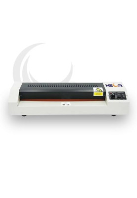 Ламінатор A3, NEOR 8306, White/Black, до 250 мкм, гаряче та холодне ламінування, до 500 мм за хвилину, регулятор температури, реверс, важіль розтискання валів, металевий корпус