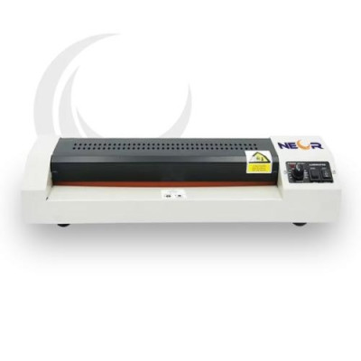 Ламінатор A3, NEOR 8306, White/Black, до 250 мкм, гаряче та холодне ламінування, до 500 мм за хвилину, регулятор температури, реверс, важіль розтискання валів, металевий корпус