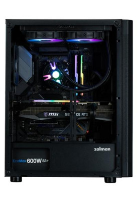 Корпус Zalman i4, Black, Mid Tower, без БЖ, для ATX / Micro ATX / Mini ITX, 2xUSB 3.0 / 1xUSB 2.0, макс. CPU - 170 мм / VGA - 320 мм, 6x120 мм