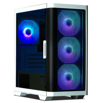 Корпус Zalman M4, White, Mini Tower, без БЖ, для Micro ATX / Mini ITX, 2xUSB 3.0 / 1xUSB 2.0, макс. CPU - 157 мм / VGA - 320 мм, 4x120 мм LED, бічна панель із загартованого скла