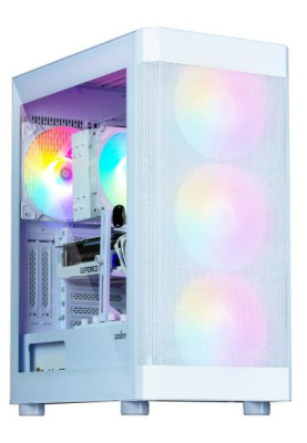 Корпус Zalman i4 TG, White, Mid Tower, без БЖ, для ATX / Micro ATX / Mini ITX, 2xUSB 3.0 / 1xUSB 2.0, макс. CPU - 170 мм / VGA - 320 мм, 4x140 мм RGB, бічна панель із загартованого скла