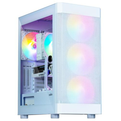 Корпус Zalman i4 TG, White, Mid Tower, без БЖ, для ATX / Micro ATX / Mini ITX, 2xUSB 3.0 / 1xUSB 2.0, макс. CPU - 170 мм / VGA - 320 мм, 4x140 мм RGB, бічна панель із загартованого скла