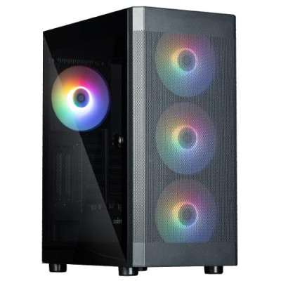 Корпус Zalman i4 TG, Black, Mid Tower, без БЖ, для ATX / Micro ATX / Mini ITX, 2xUSB 3.0 / 1xUSB 2.0, макс. CPU - 170 мм / VGA - 320 мм, 4x140 мм RGB, бічна панель із загартованого скла
