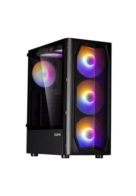 Корпус Zalman N4 (Rev.1), Black, Mid Tower, 700 Вт (ZM700-TXII), для ATX / Micro ATX / Mini ITX, 1xUSB 3.0 / 2xUSB 2.0, макс. CPU - 163 мм / VGA - 315 мм, 3x140 мм RGB / 3x120 мм RGB, бічна панель із загартованого скла