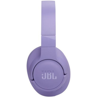 Навушники бездротові JBL Tune 770NC, Purple, Bluetooth, мікрофон, акумулятор 690 mAh, технологія "Pure Bass", кнопки на чашках навушників, швидка зарядка (JBLT770NCPUR)