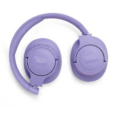 Навушники бездротові JBL Tune 770NC, Purple, Bluetooth, мікрофон, акумулятор 690 mAh, технологія "Pure Bass", кнопки на чашках навушників, швидка зарядка (JBLT770NCPUR)