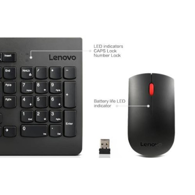 Комплект бездротовий Lenovo 510 Combo, Black, USB 2.4GHz (GX31D64836)