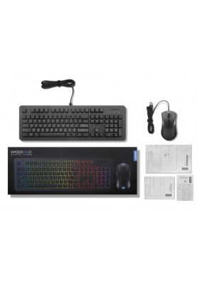 Комплект Lenovo Legion KM300 RGB Gaming Combo, Black (GX31L16652)