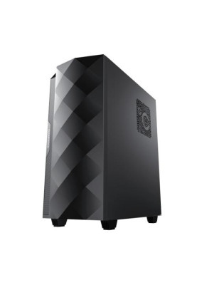 Корпус GameMax Diamond COC, Black, без БП, Midi Tower, E-ATX / ATX / Micro ATX / Mini-ITX, 1xUSB 3.1 / 1xUSB 2.0, макс. CPU - 170 мм / VGA - 340 мм, 1x120 мм ARGB, бічна панель із загартованого скла