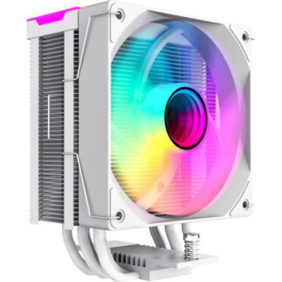 Кулер для процесора GameMax Sigma 550 Infinity, White, алюміній/мідь, 1x120 мм ARGB, для Intel 1700/1200/115x/20xx, AMD AM5/AM4, до 220 Вт, висота 153 мм