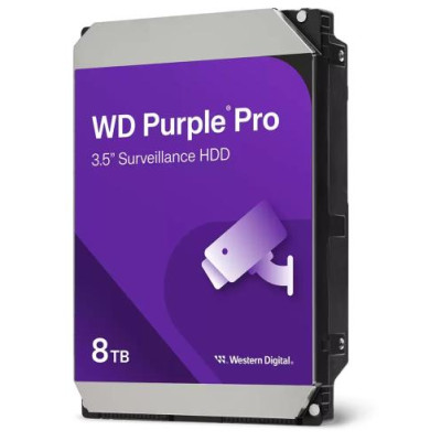 Жорсткий диск 3.5" 8Tb Western Digital Purple Pro, SATA3, 256Mb, 7200 rpm (WD8002PURP)