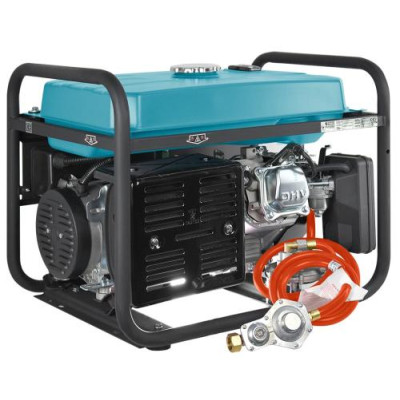 Газобензиновий генератор Konner&Sohnen KS 5000E G, Black/Blue, 4 кВт (макс. 4.5 кВт), ручний/електро стартер, 4-тактний, 50 Гц, 25 л, до 95 дБ, IP23, 680x545x550 мм, 77 кг
