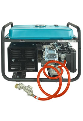 Газобензиновий генератор Konner&Sohnen KS 5000E G, Black/Blue, 4 кВт (макс. 4.5 кВт), ручний/електро стартер, 4-тактний, 50 Гц, 25 л, до 95 дБ, IP23, 680x545x550 мм, 77 кг