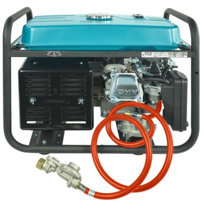Газобензиновий генератор Konner&Sohnen KS 5000E G, Black/Blue, 4 кВт (макс. 4.5 кВт), ручний/електро стартер, 4-тактний, 50 Гц, 25 л, до 95 дБ, IP23, 680x545x550 мм, 77 кг