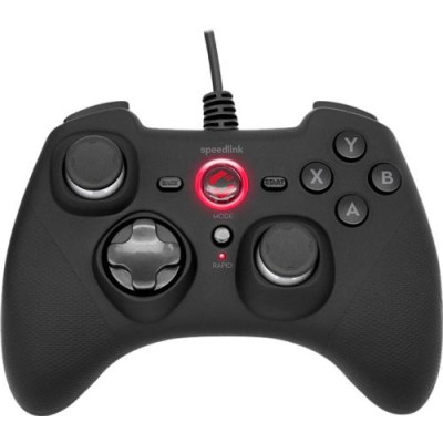 Геймпад Speed Link Rait, Black, USB, для PC / PS3 / Switch (SL-650010-BK)