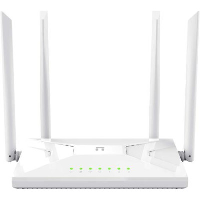 Роутер Netis NC21, White, AC1200 (2.4GHz до 300 Mbps, 5GHz до 867 Mbps), 4xLan, 4 зовнішні незнімні антени