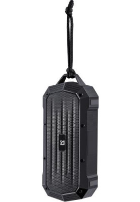 Колонка портативна Defender Octagon, Black, 5 Вт, Bluetooth 5.1, MP3, FM, USB, microSD, AUX, Type-C, 800 mAh, IPX5 (65039)