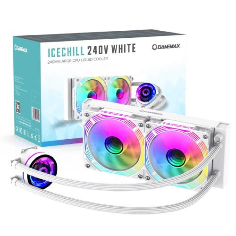 Система рідинного охолодження GameMax IceChill 240V, White