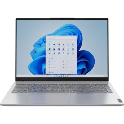 Ноутбук Lenovo ThinkBook 16 G7 IML, Arctic Grey, 16" (1920x1200, IPS), Core Ultra 5 125U (12x1.3-4.3 GHz), 8Gb DDR5, 256Gb NVMe, Intel Graphics, WiFi 6E, Bluetooth 5.3, Web, 2xType-C / 2xUSB 3.0, HDMI, 45 Wh, Без ОС (21MS004VRA)