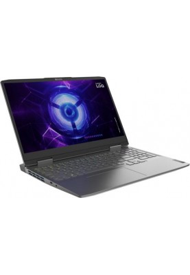 Ноутбук Lenovo LOQ 15IRH8, Storm Grey, 15.6" (1920x1080, IPS), Core i5-12450H (8x2.0-4.4 GHz), 16Gb DDR5, 512Gb NVMe, GeForce RTX 4060 (8Gb), WiFi 6, Bluetooth 5.1, Web, 1xType-C / 3xUSB 3.0, HDMI, 60 Wh, Без ОС (82XV010JRA)