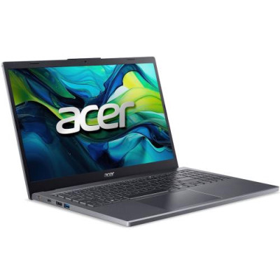 Ноутбук Acer Aspire 16 A16-51GM-554C, Steel Gray, 16" (1920x1200, IPS), Core 5 120U (10x1.4-5.0 GHz), 16Gb DDR5, 1Tb NVMe, GeForce RTX 2050 (4Gb), WiFi 6E, Bluetooth 5.3, Web, 1xType-C / 2xUSB 3.0, HDMI, 53 Wh, Без ОС (NX.KXPEU.001)