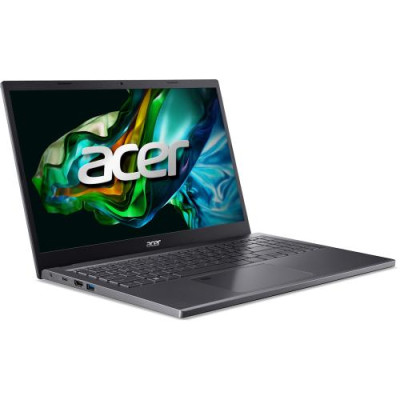 Ноутбук Acer Aspire 5 A515-48M, 15.6" (1920x1080, IPS), Ryzen 7 7730U (8x2.0-4.5 GHz), 16Gb LPDDR4X, 512Gb NVMe, Radeon Graphics, WiFi 6E, Bluetooth 5.1, Web, 1xType-C / 2xUSB 3.0, HDMI, 48 Wh, Без ОС (NX.KJ9EU.00K)