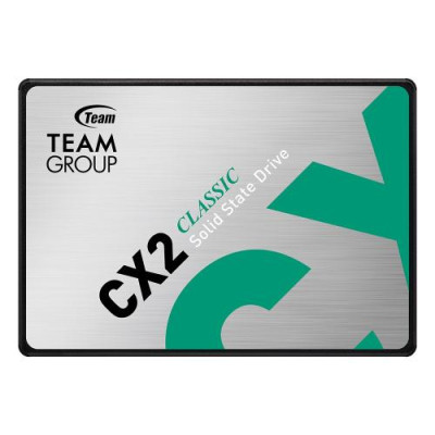 Твердотільний накопичувач SSD 2Tb, Team CX2, SATA3, 2.5", 3D TLC, 540/490 МБ/с (T253X6002T0C101)