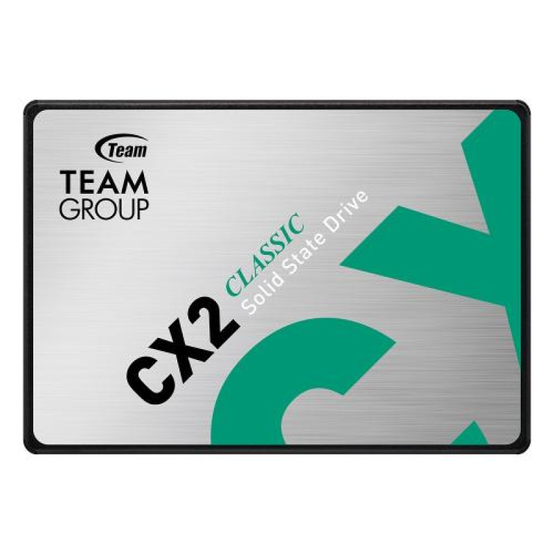 Твердотільний накопичувач SSD 2Tb, Team CX2, SATA3, 2.5", 3D TLC, 540/490 МБ/с (T253X6002T0C101)