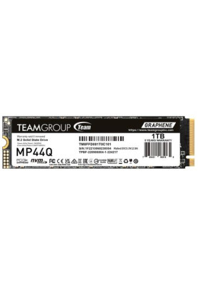 Твердотільний накопичувач SSD 1Tb, Team MP44Q, PCI-E 4.0 x4, M.2 2280, 3D QLC, 7400/6200 МБ/с (TM8FFD001T0C101)
