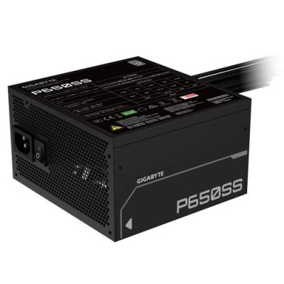 Блок живлення 650 Вт, Gigabyte P650SS, Black, 80+ Silver, Active PFC, 12 см, 3xMolex/5xSATA/2x6+2-pin/1x20+4-pin/2x4+4-pin, захист OVP/OPP/SCP/UVP/OCP/OTP