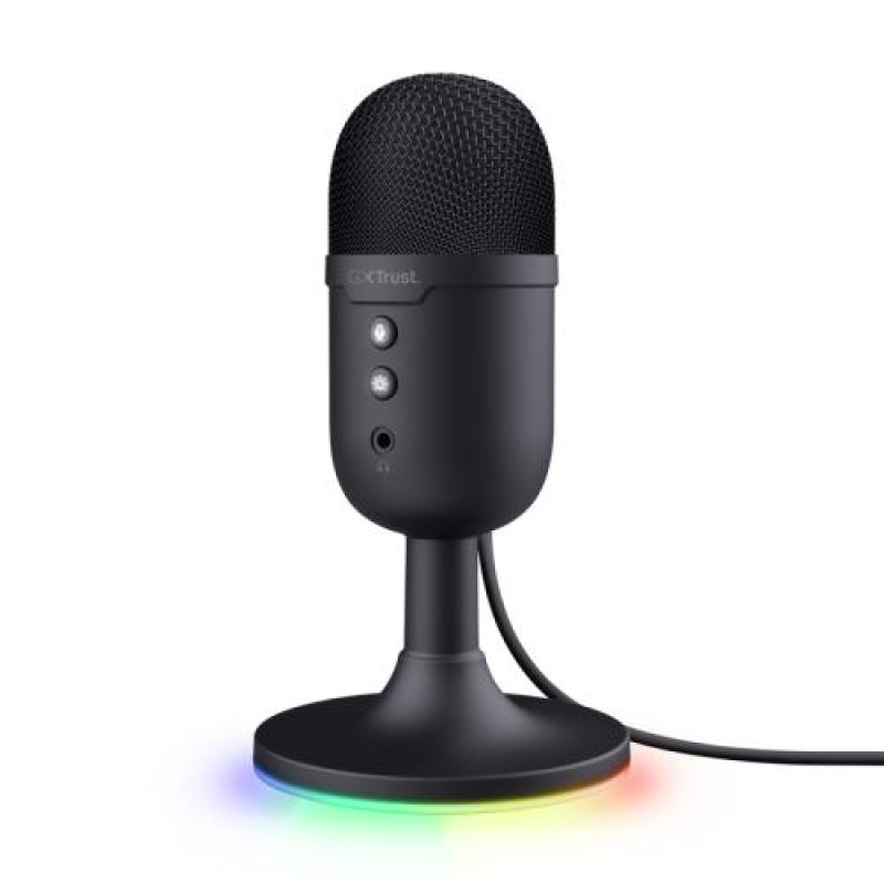 Мікрофон Trust GXT 234 Yunix, Black, 3.5 мм / USB, RGB підсвічування, 1.8 м (25372)