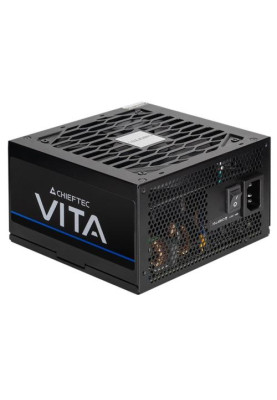 Блок живлення 850 Вт, Chieftec VITA, Black, 80+ Bronze, 120 мм FDB, 2xMolex / 6xSATA / 4x6+2-pin / 2x4+4-pin / 1x20+4-pin, захист AFC/OPP/OTP/OVP/SCP/SIP/UVP/OCP, ATX 12V 2.53 (BPX-850-S)