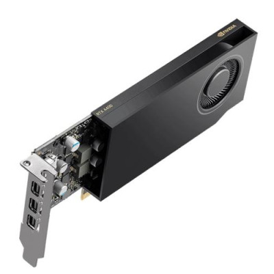 Відеокарта nVidia RTX A400, PNY, 4Gb GDDR6, 64-bit, 4 x miniDP (VCNRTXA400-SB)