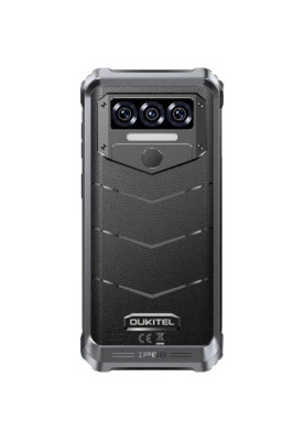 Смартфон Oukitel WP38 Black, 2 Nano-SIM, 6.52" (1600х720) IPS, MediaTek MT8788 (8х2 GHz), RAM 6GB, ROM 256GB, GPS, Wi-Fi, BT, LTE, 3 Cam, Li-Ion 10600 mAh, Android 13