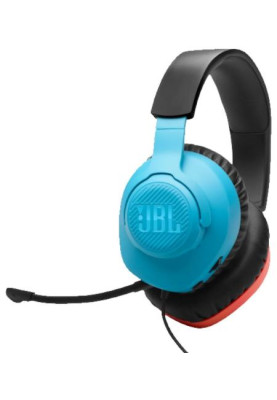 Навушники JBL Quantum 100N, Black, 3.5 мм, мікрофон, динаміки 40 мм, технологія "QuantumSOUND Signature", 1.2 м (JBLQTUM100N)