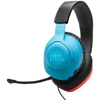 Навушники JBL Quantum 100N, Black, 3.5 мм, мікрофон, динаміки 40 мм, технологія "QuantumSOUND Signature", 1.2 м (JBLQTUM100N)