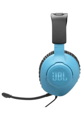 Навушники JBL Quantum 100N, Black, 3.5 мм, мікрофон, динаміки 40 мм, технологія "QuantumSOUND Signature", 1.2 м (JBLQTUM100N)