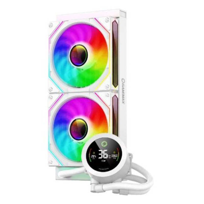 Система рідинного охолодження GameMax IceBurg 240 Digital, White
