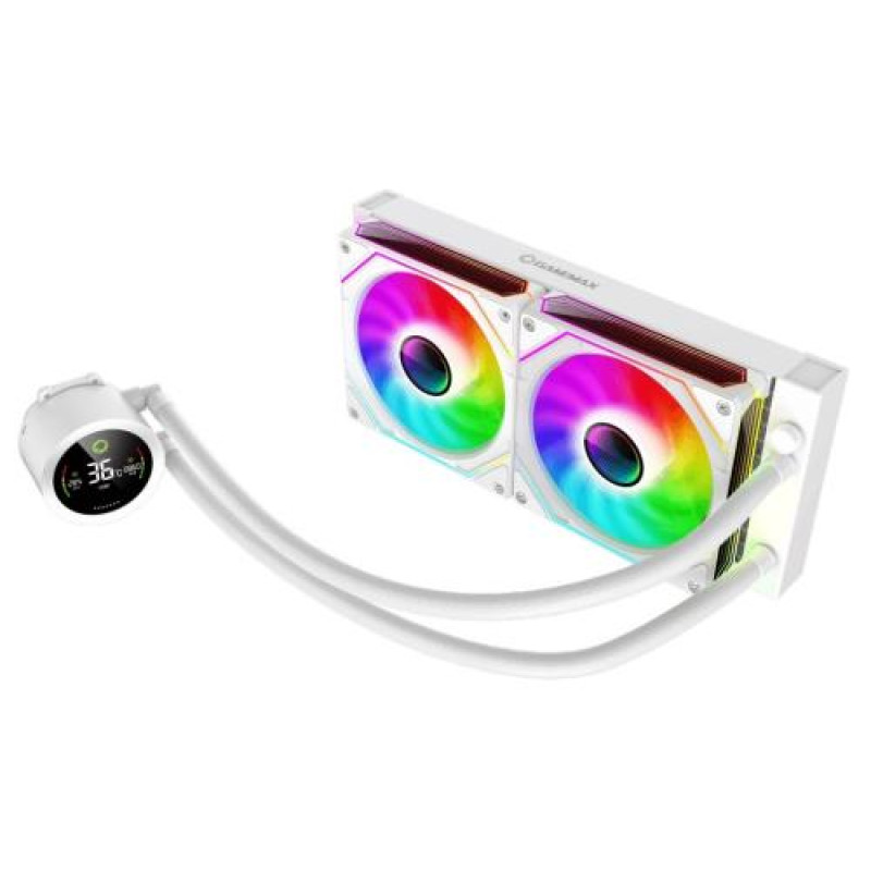Система рідинного охолодження GameMax IceBurg 240 Digital, White