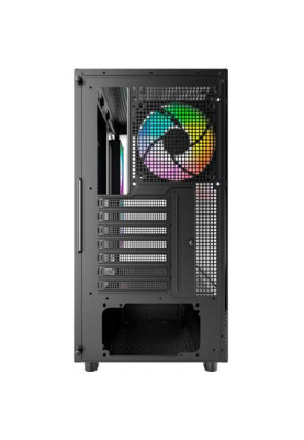 Корпус Montech XR, Black, Mid Tower, без БЖ, для ATX / Micro ATX / Mini ITX, Type-C / 2xUSB 3.0, макс. CPU - 175 мм / GPU - 420 мм, 3x120 мм ARGB, бічна та передня панель із загартованого скла
