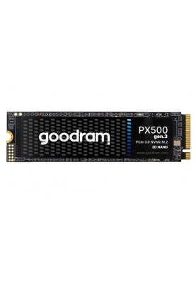 Твердотільний накопичувач SSD 1Tb, Goodram PX500 (Gen.3), PCI-E 3.0 x4, M.2 2280, 3D TLC, 3300/2700 МБ/с (SSDPR-PX500-01T-80-G3)