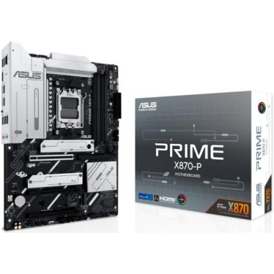 Материнська плата AM5 Asus PRIME X870-P, X870, 4xDDR5, Int.Video (CPU), 2xSATA3, 4xM.2, 1xPCI-E 5.0x16, 2xPCI-E 4.0x16, Realtek 7.1, Realtek 2.