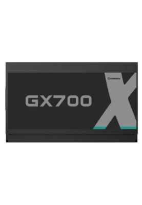 Блок живлення 700 Вт, GameMax GX-700, Black, 80+ Gold, 12 см, 3xMolex / 6xSATA / 4x6+2-pin / 2x4+4-pin / 1x20+4-pin, захист OVP / OPP / OCP / SCP / OTP / UVLO