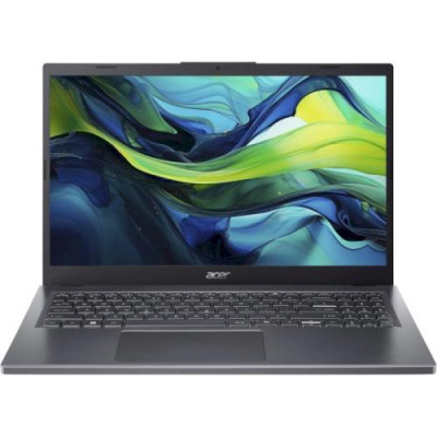 Ноутбук Acer Aspire 15 A15-51M-30YX, Steel Gray, 15.6" (1920x1080, IPS), Core 3 100U (6x1.2-4.7 GHz), 16Gb LPDDR5, 512Gb NVMe, UHD Graphics. 1xType-C/2xUSB 3.0, HDMI, 53 Wh, Linux (NX.KXTEU.001)
