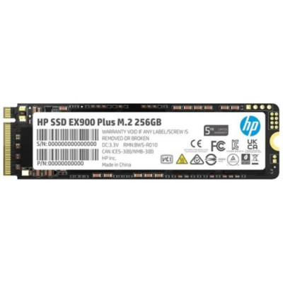 Твердотільний накопичувач SSD 256Gb, HP EX900 Plus, PCI-E 3.0 x4, M.2 2280, 3D TLC, 2000/1300 МБ/с (35M32AA)