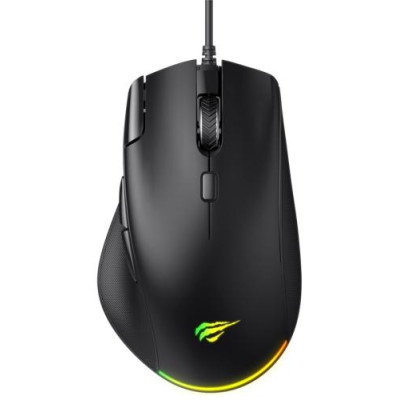Миша Havit MS957, Black, USB, оптична, 1000-7200 dpi, RGB підсвічування, 8 кнопок, 1.8 м (HV-MS957)
