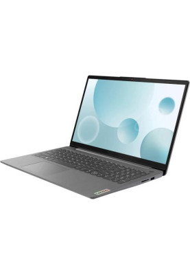 Ноутбук Lenovo ideapad 3 15IAU7, Arctic Grey, 15.6" (1920х1080, IPS), Core i5-1235U (10x1.3-4.4 GHz), 16Gb DDR4, 512Gb NVMe, Iris Xe Graphics, WiFi 6, Bluetooth 5.2, Web, 1xType-C / 1xUSB 3.0 / 1xUSB 2.0, HDMI, 45 Wh, Без ОС (82RK018WRA)